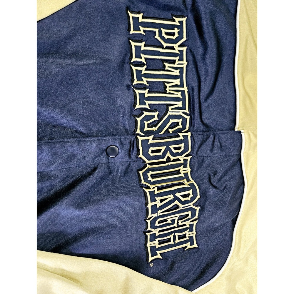 Nike Team Pittsburgh Jacket Warm Up Men's XL NAVY GOLD Full SNAP - Picture 4 of 6